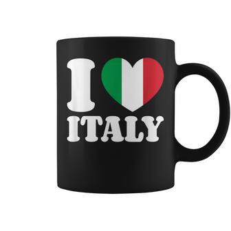 Drapeau Italien Cœur Italia Pays Italiano J'aime L'italie Tasse - Cadeauxyz