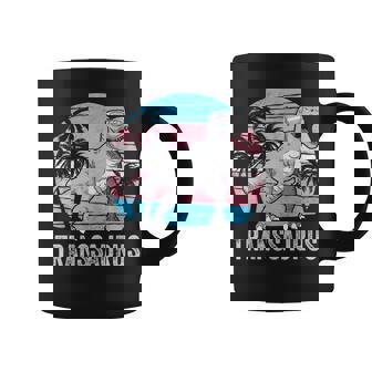 Drapeau Transgenre Pride Trans Dino Trex Lgbtq Transsaurus Tasse - Cadeauxyz