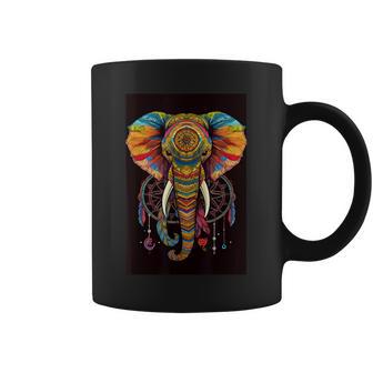 Dream Catcher Dream Catcher Mandala Elephant Coffee Mug - Thegiftio UK