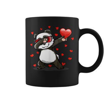 Drôle Dabbing Panda A Des Lunettes Deoleil Et Un Coeur Tasse - Cadeauxyz