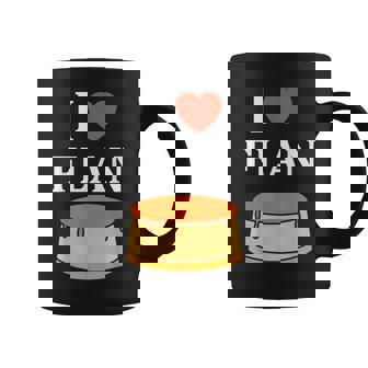 Drole Gâteau Flan Minimaliste Mignonimple I Love Flan Tasse - Cadeauxyz