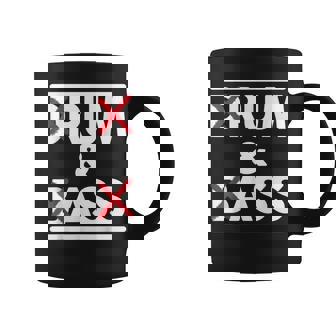 Drum & Bass Rum & Ass Rave Party EDM DJ House Music Coffee Mug | Mazezy
