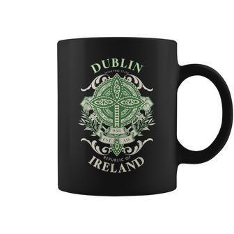 Dublin Irlande Croix Celtique Ancestry Irish Heritage Tasse - Cadeauxyz