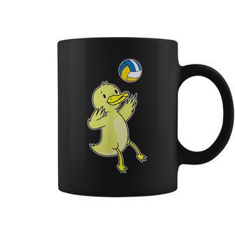 Duck Plays Volleyball Coffee Mug - Thegiftio UK