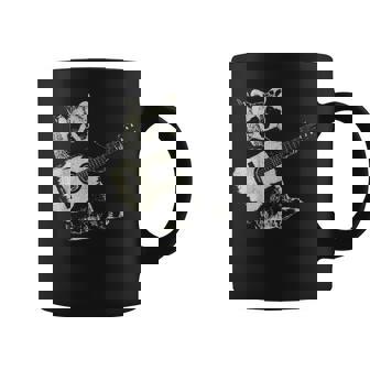 Eagerlys Raccoon Playing Guitar Vintage Raccoon Play Guitar Coffee Mug | Mazezy