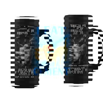 I Eat Cement Cat Meme Internet Meme Gen-Z Dire Tasse - Cadeauxyz