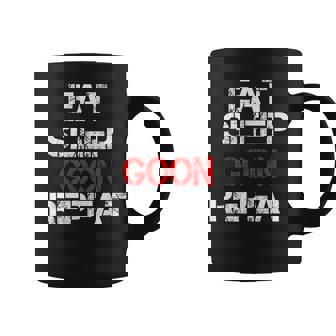 Eat Sleep Goon Repeat Coffee Mug | Mazezy