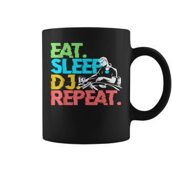 Eatleep Dj Repeatida Electrónica Club Música Taza de café - Regaloses
