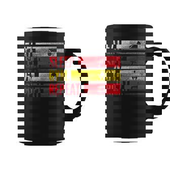 Eatleep Gym Repeat Repetición Para Deportes De Fuerza Y Fitness Taza de café - Regaloses