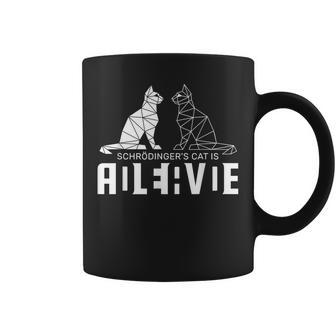 El Gato Dechrödinger Muertoivo Estudiante De Ciencias Taza de café - Regaloses