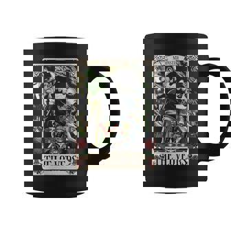 El Monstruo Frankenstein Y La Novia Los Amantes Tarot Card Cuello Taza de café - Regaloses