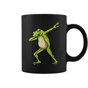 Elapo Divertido Hace Dabbing Happy Dab Dancing Frog Taza de café - Regaloses