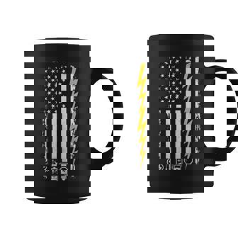 Electrician American Flag Electricians Tools Coffee Mug - Thegiftio