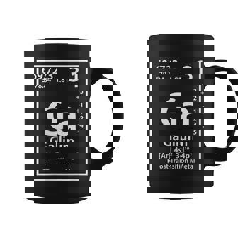 Elemento De Galio Blanco Cuello Taza de café - Regaloses