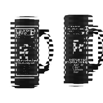 Elemento De Praseodimio Blanco Taza de café - Regaloses