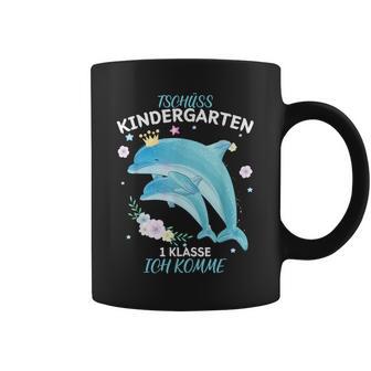 Endlichchulkind 2025 Delfin Tschüss Kindergarten Abschied Tassen - Geschenkecke