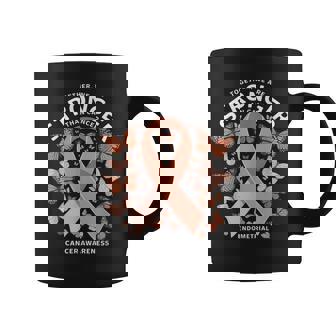 Endometrial Cancer Awareness Peach Ribbon Coffee Mug - Monsterry