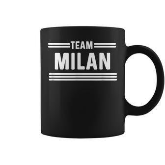 Équipe Milan Nom De Famille Tasse - Cadeauxyz