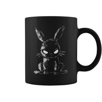 Evil Bunny Angry Rabbit Alt Goth Grunge Horror Creepy Cute Coffee Mug - Thegiftio