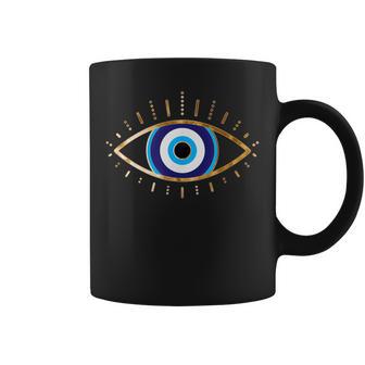 Evil Eye Chemise Œil Grec Evilpirit Protection Cils Tasse - Cadeauxyz