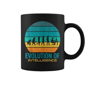 Evolución Del Ingeniero De Inteligencia In Mangas Taza de café - Regaloses