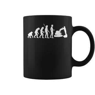 Evolution Excavadora De Maquinaria Pesada Taza de café - Regaloses