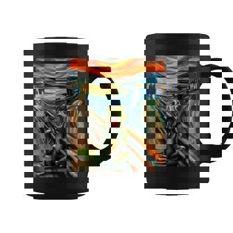 Expressionist Scream Shirt For Frog Lovers Artistic Frog Coffee Mug | Mazezy