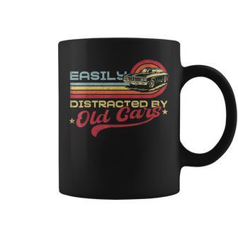 Fácilmente Distraído Por Coches Antiguos Humorintage Classic Car Taza de café - Regaloses