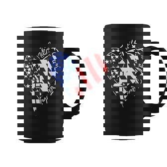 Faith Family Freedom Heart Christian American 4Th Of July Coffee Mug - Monsterry