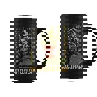 Faith Over Fear Christian Camo African American Afro Women Coffee Mug - Thegiftio