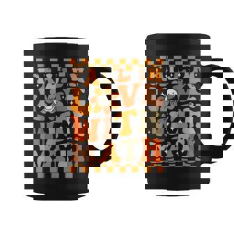 Fall In Love With Math Cute Groovy Thanksgiving Math Teacher Coffee Mug - Thegiftio