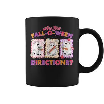 Are You Fall-O-Ween Directions Halloween Teacher Ghost Coffee Mug - Thegiftio