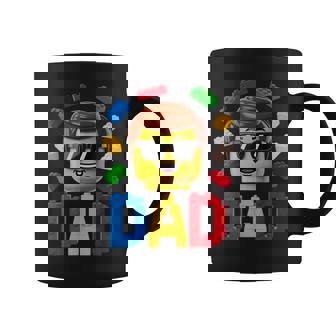 Family Dad Master Builder Building Bricks Blocks Fathers Day Coffee Mug - Monsterry