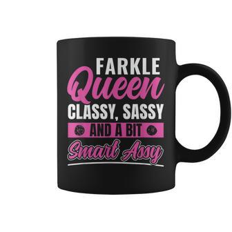 Farkle Game Farkle Player s Women's Black Farkle Queen Farkle Dice Game Coffee Mug - Thegiftio UK