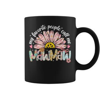 My Favorite People Call Me Mawmaw Girly Women Coffee Mug - Thegiftio UK