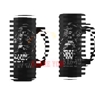 Fearless Catcher Run I Dare You Graphic For Baseball Players Coffee Mug | Seseable CA