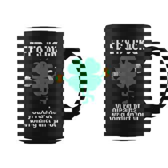 Fets Luck Divertido Día Dean Patricio 2026 Cerveza Trébol Humor Taza de café - Regaloses