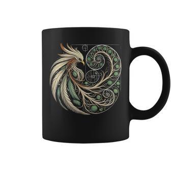 Fibonacci Phoenix Spiral Sacred Geometry Spiritual Nature Coffee Mug - Thegiftio UK