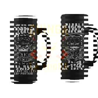 Fierce Chinga La Migra Panther Resist Human Rights Floral Coffee Mug | Seseable UK