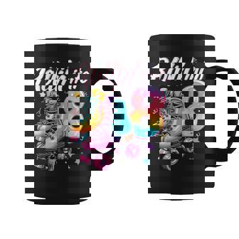 Fiesta De Patinajeobre Patines De 8 Años Para Niña De 8 Años Taza de café - Regaloses