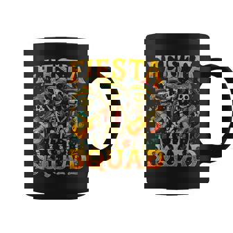 Fiesta Squad Skeleton Cinco De Mayo Mexican Coffee Mug - Monsterry