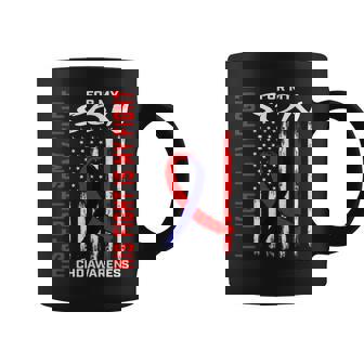 His Fight Is My Fight Chd Awareness Son American Flag Coffee Mug - Monsterry