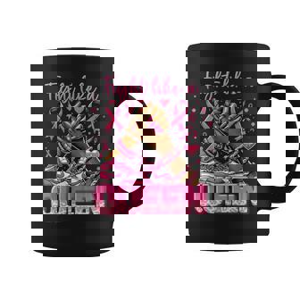 Fight Like A Queen Sneakers Breast Cancer Warrior Girl Coffee Mug - Monsterry