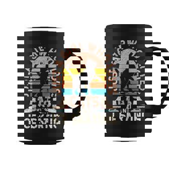 Figure Skater Cat Just A Girl Who Loves Cats And Ice Skating Coffee Mug | Mazezy