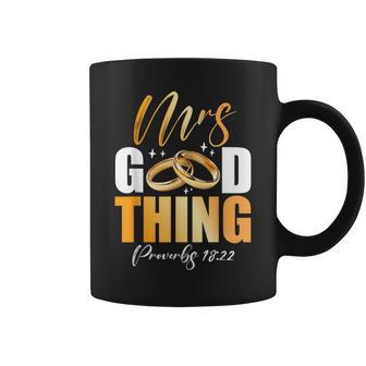 He Who Finds A Wife Finds A Good Thing Husband Marriage Coffee Mug - Seseable