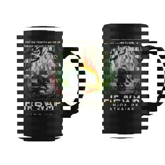 Fire Swamp National Park Camping Hiking Mountain Coffee Mug - Monsterry