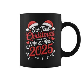 Our First Christmas As Mr Mrs 2025 Married Couples Matching Coffee Mug - Thegiftio UK