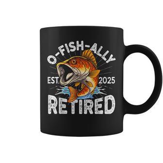 Fisherman Fishing Retirement O-Fish-Ally Retired 2025 Coffee Mug - Thegiftio