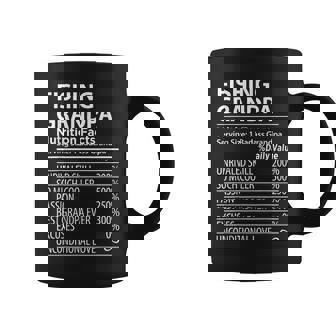 Fishing Grandpa Nutrition Facts Fishing Grandpa Coffee Mug | Mazezy