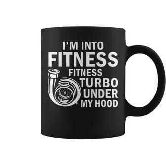 Fitness Turbos Under My Hood Car Guy Car Enthusiast Coffee Mug - Thegiftio UK